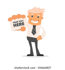 Office manager. Vector illustration