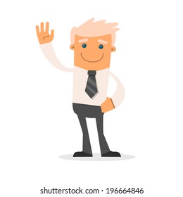 Office manager. Vector illustration