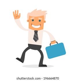 Office manager. Vector illustration