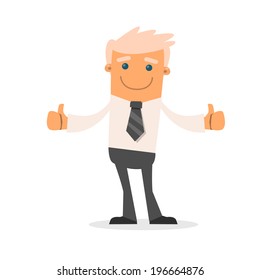 Office manager. Vector illustration