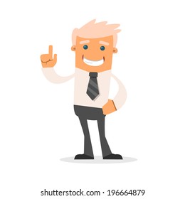 Office manager. Vector illustration