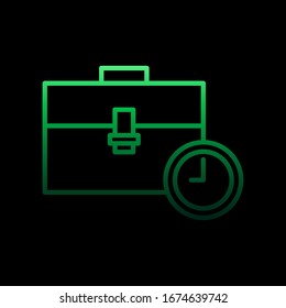 Office material nolan icon. Simple thin line, outline vector of time icons for ui and ux, website or mobile application