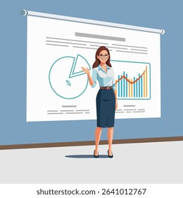Office Meeting with Visual Data Reports