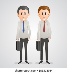 Office men. Vector illustration