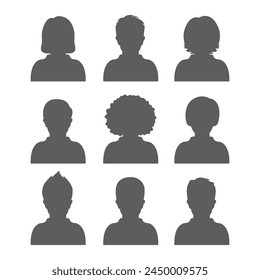 Office men and women silhouette set vector illustration design isolated