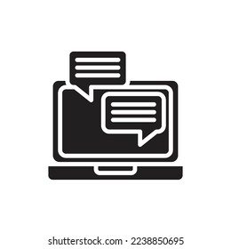 Office Message Filled Icon Vector illustration
