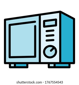 Office microwave icon. Outline office microwave vector icon for web design isolated on white background