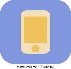 Office mobile phone, illustration, vector on a white background.