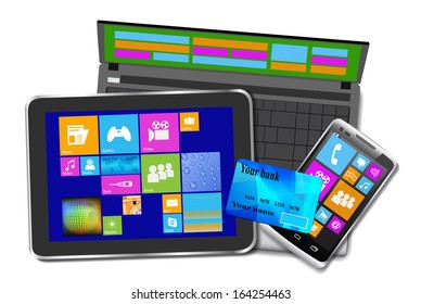 Office modern equipment.