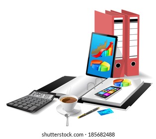 Office modern equipment.