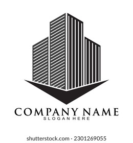 Office modern illustration vector logo