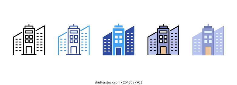 Office Multi Style Icon Set