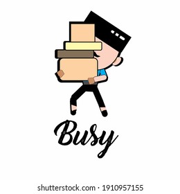 
Büroraumstempel-Onkel, Vektordesign