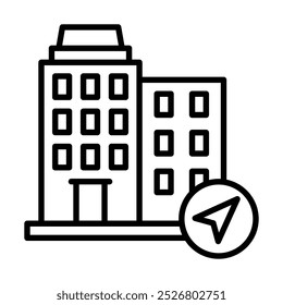 Office Navigator icon line vector illustration