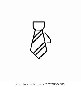 Vector de signo de icono de corbata de oficina