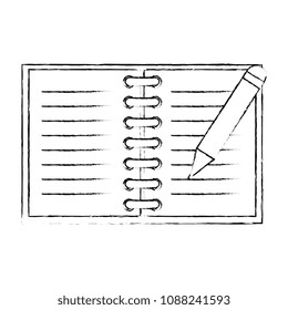 office notebook with pen