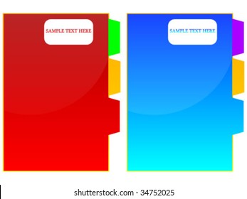 Office notebooks vector illustration