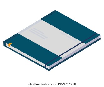 office notepad isolated icon