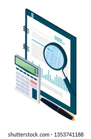 office notepad with set items