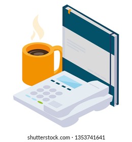 office notepad with telephone