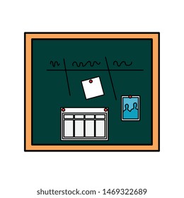office notes board isolated icon