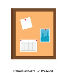 office notes board isolated icon