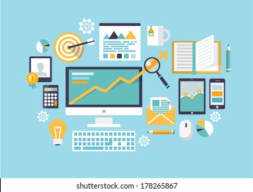 Office object. Flat vector illustration.#2