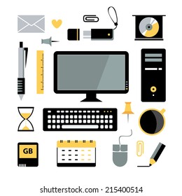 office objects computer
