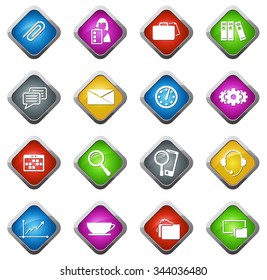 Office and organization glossy web icon set