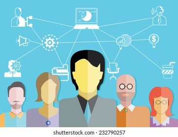 office and organization management concept