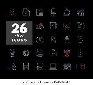 Office outline icon. Office sign. Graph symbol for your web site design, logo, app, UI. Vector illustration
