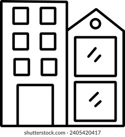 Office Outline vector illustration icon