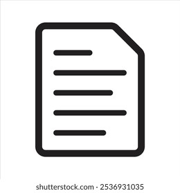 office paper icon. Document.  File. Page. Sheet icon