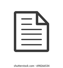 office paper line icon