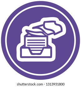 Kreissymbol für Büropapier