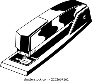 Office Paper Stapler Vector Illustration