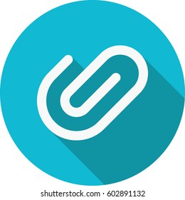 Office paperclip symbol