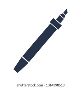 Office pen icon vector illustration isolated on white