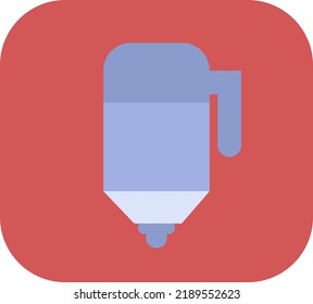 Bürostift, Illustration, Vektorgrafik auf weißem Hintergrund.