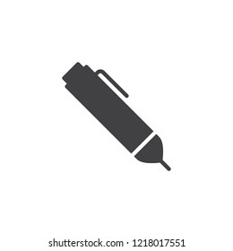 Office pen vector icon. filled flat sign for mobile concept and web design. Pencil simple solid icon. Write symbol, logo illustration. Pixel perfect vector graphics