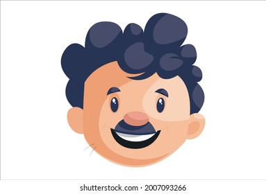 La gente de la oficina se está riendo. Ilustración gráfica vectorial. Individualmente sobre fondo blanco.