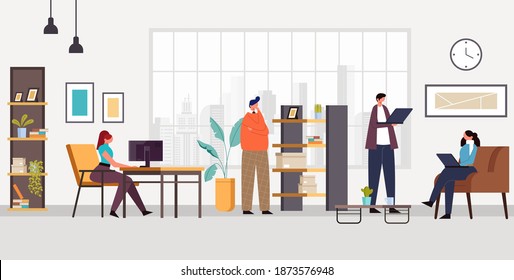 Business Startup Team Meeting Cartoon Vector Stock Vector (Royalty Free ...