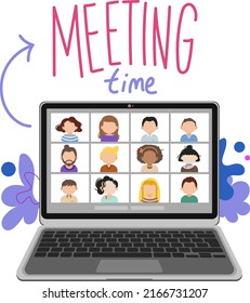 Office People On Online Meeting Session