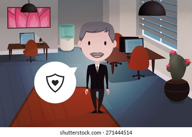 Office people: security concept