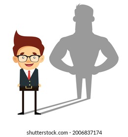 Ilustración de dibujos animados ocultos de vectores de alimentación de Office 