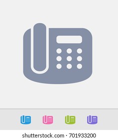 Office Phone - Granite Icons. A professional, pixel-perfect icon designed on a 32x32 pixel grid and redesigned on a 16x16 pixel grid for very small sizes.