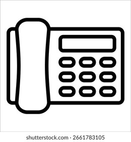 Elemento de icono de teléfono de oficina para diseño