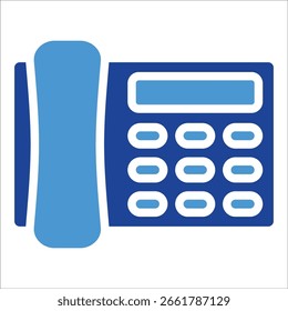 Elemento de icono de teléfono de oficina para diseño
