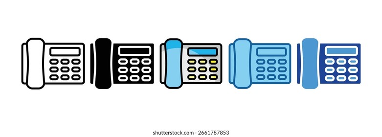 Elemento Ícone Do Telefone Comercial Para Design