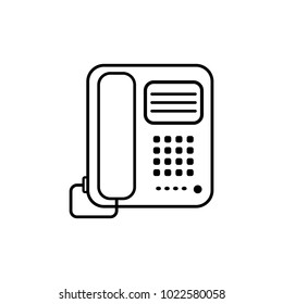office phone icon. Element of home appliances for mobile concept and web apps. Thin line icon for website design and development, app development. Premium icon on white background